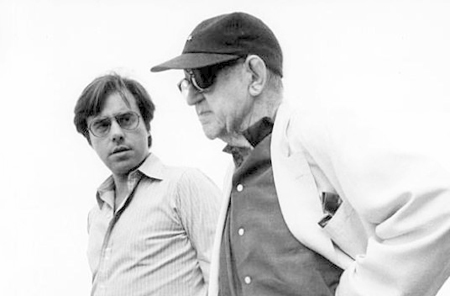 Peter Bogdanovich and John Ford on location in Monument Valley, Utah